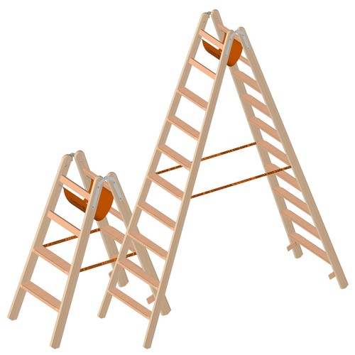 Layher holzstehleiter mit - holzstehleiter,