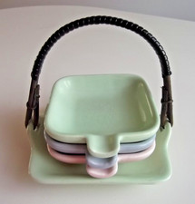 3er Set Vintage Keramik Aschenbecher  60er Jahre