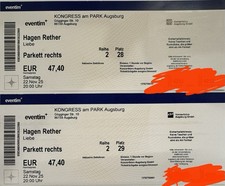 Hagen Rether Liebe – Reihe 2 (!) ￼ Zwei Plätze Nebeneinander – Augsburg