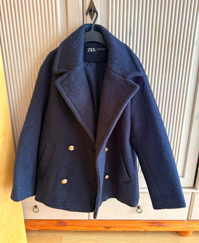 Zara damen mantel jacke blau - jacke, s