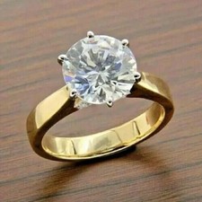 2Ct Round Cut Lab Created