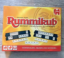 Original WORT RUMMIKUB (Jumbo, Familienspiel, 2-4 Sp. ab 7 J.) 100%, WIE NEU