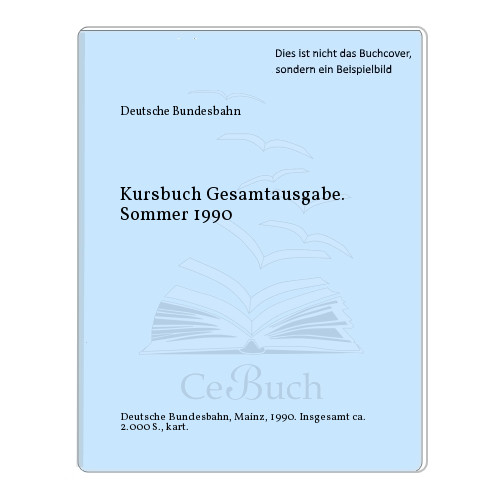 Deutsche bundesbahn kursbuch - bundesbahn:,
