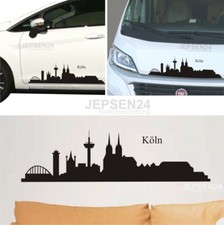 Köln Cologne Skyline 80x21cm CW001 Cartattoo / Wandtattoo Aufkleber Farbwahl