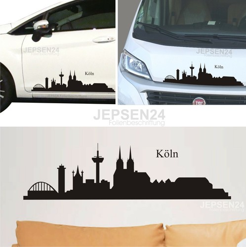 Köln cologne skyline 80x21cm - köln,