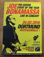 Joe Bonamassa Tourplakat Poster Dortmund 24.02.2016 kein Ticket / LP / CD