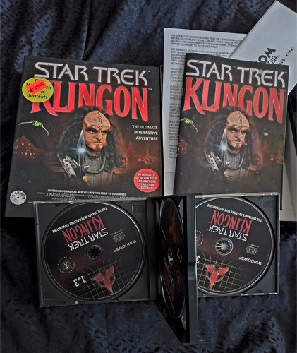 Star trek klingon cd - pc, 3x