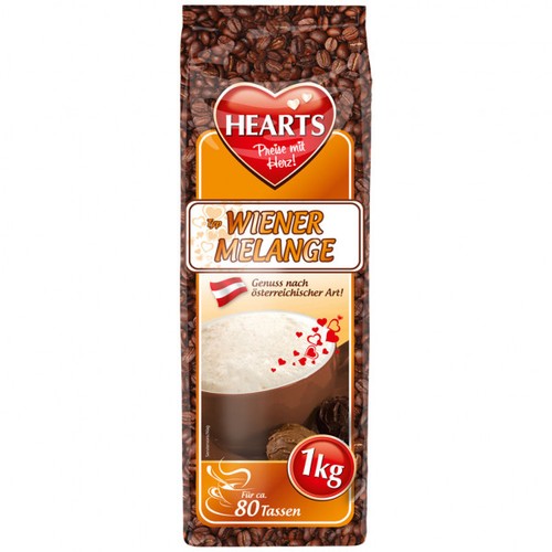 Hearts cappuccino wiener - cappuccino,