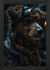 Cyberdog Sci Fi Gerahmtes