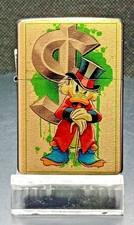 Zippo /  ein original Zippo aus der Gold-Case Fan Edition / Dagobert Duck