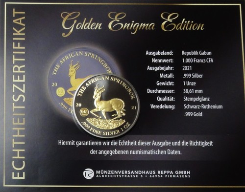 Gabun 1000 francs 2021 - gabun,