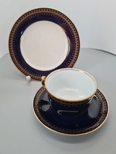 Kobaltblau, Goldrand - Tasse