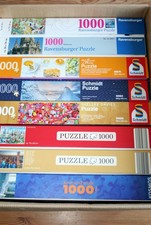 PUZZLE KONVOLUT(8 x 1000)*SCHMIDT*KOSMOS*RAVENSBURGER*TOP ZUSTAND!