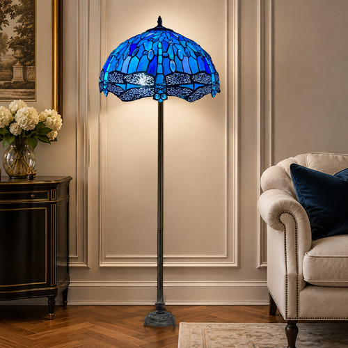 Blaue libelle tiffany - blaue,