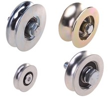 Metallrollen für Rohr Laufrollen Schiebetor Torrolle Ø16 mm