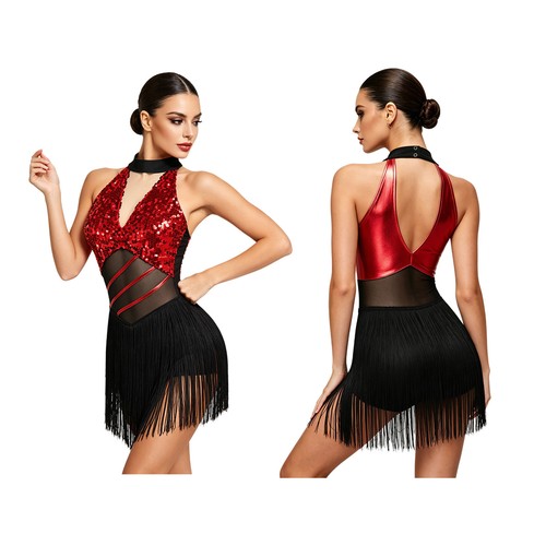Frauen kleid samba - kleid, farbblock