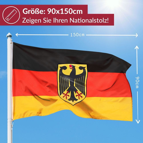Deutschland fahne mit adler - fahne,