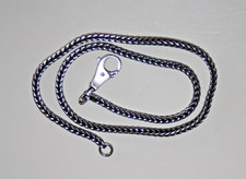 Silber  Halskette Trollbeads kette Fuchsschwanz kette mit Verschluss