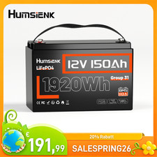 Humsienk 12V 150Ah Lithium