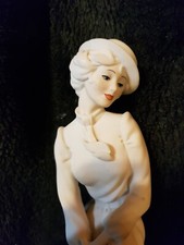 Giuseppe Armani Florence Figur Dame spielt Golf H26 cm x B9 cm sehr guter Zustand