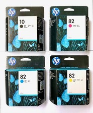 Original Tinte HP DesignJet 500 800 815 PS / Nr. 10 + 82 BK/C/M/Y Cartridges