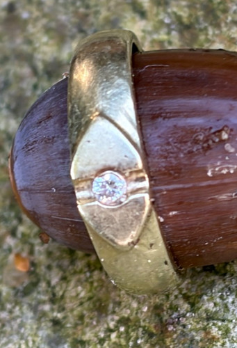 585er gelbgold ring mit - 585er, gelbgold-ring