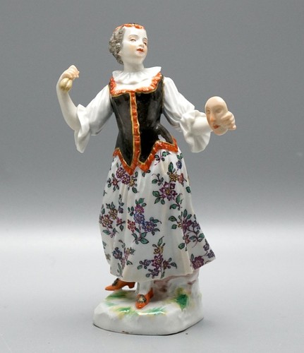 Meissen figur columbine mit - meissen,