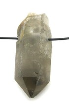 Rohstein gebohrt Rauchquarz Kristall 2,5-3,5 cm