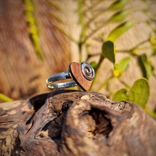Budawi® Holz Herz Damen Ring