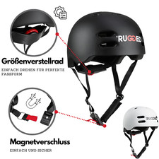Rugged Stunt-Scooter EScooter Roller BMX Fahrrad Dirt Skater Inliner Helm Leicht