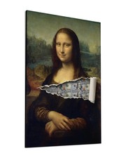 Mona Lisa Leinwand Bild Geld