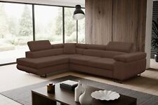 Ecksofa mit Schlaffunktion und Bettkasten, L-Form Eckcouch - Links Jerry