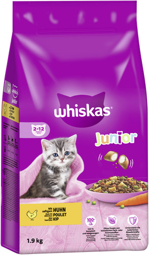 9kg whiskas junior huhn - 1,9kg,