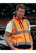 Yoko Herren Warnweste sicherheitsweste signalweste Softshell Bodywarmer 2XL 3XL