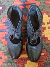 KICKERS ausgefallene Schuhe, blaues Leder, Gr. 38