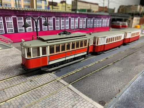 Wiener strassenbahnset mit - strassenbahnset,