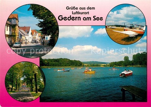 Gedern see tretboote flugfeld - see,