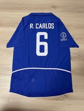 Roberto Carlos 2002 Brasilien Auswärtstrikot retro