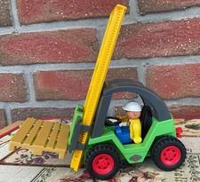 Grüner Gabelstapler von Playmobil wie NEU