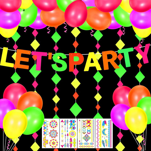 Neon party deko leuchtende - deko,