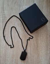 Halskette Panzerkette Herrenkette Männerkette Stahlkette Männerschmuck schwarz