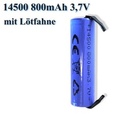ICR 14500 3,7 V 800 mAh mit
