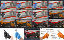 Manutril Flex Grip Nitril S M L XL orange schwarz blau Handschuhe puderfrei