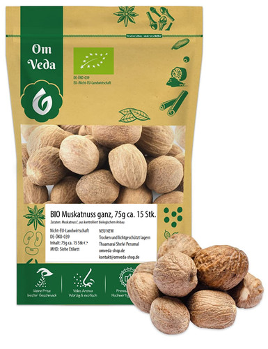Omveda bio muskatnüsse ganz - omveda,