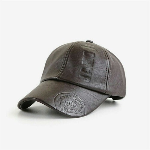 Herren leder basecap - herren,