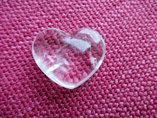 klares Bergkristall- Herz Handschmeichler, Größe ca. 3,5 x 3 cm