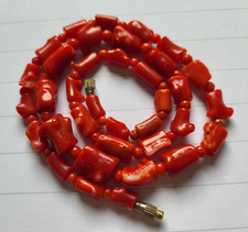 Halskette vintage rote Korallenkette echte Koralle 