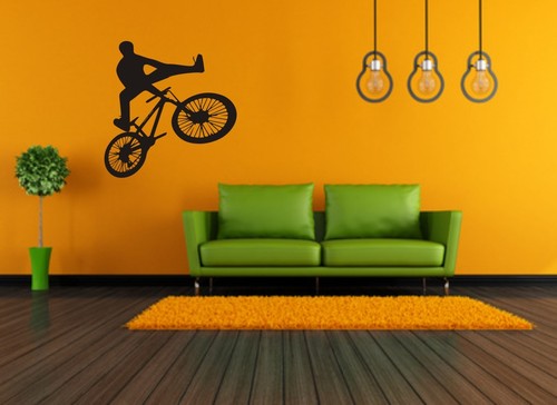 Wandaufkleber wandtattoo bike - wandaufkleber,wandtattoo,,