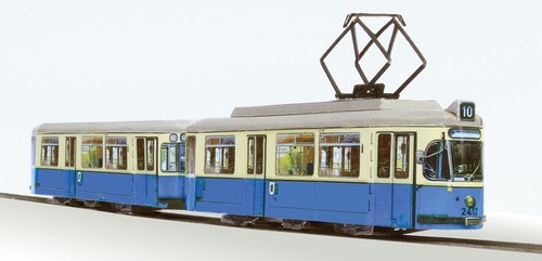 Straßenbahn modell karton - h0,