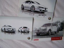 3 teiliges Postkarten Set Alfa Romeo 